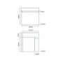 Murcia 500mm Wall Mounted Vanity Drawer Unit