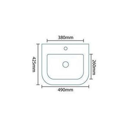 Murcia 500mm Wall Mounted Vanity Drawer Unit