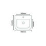 Murcia 500mm Wall Mounted Vanity Drawer Unit