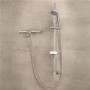 Peru Deluxe Wall Mounted Bath Shower Mixer & Eco Slide Rail Kit