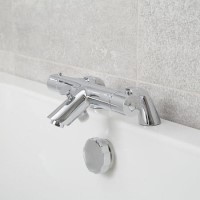 Peru Deck Mounted Bath Shower Mixer - No Rail Kit 
