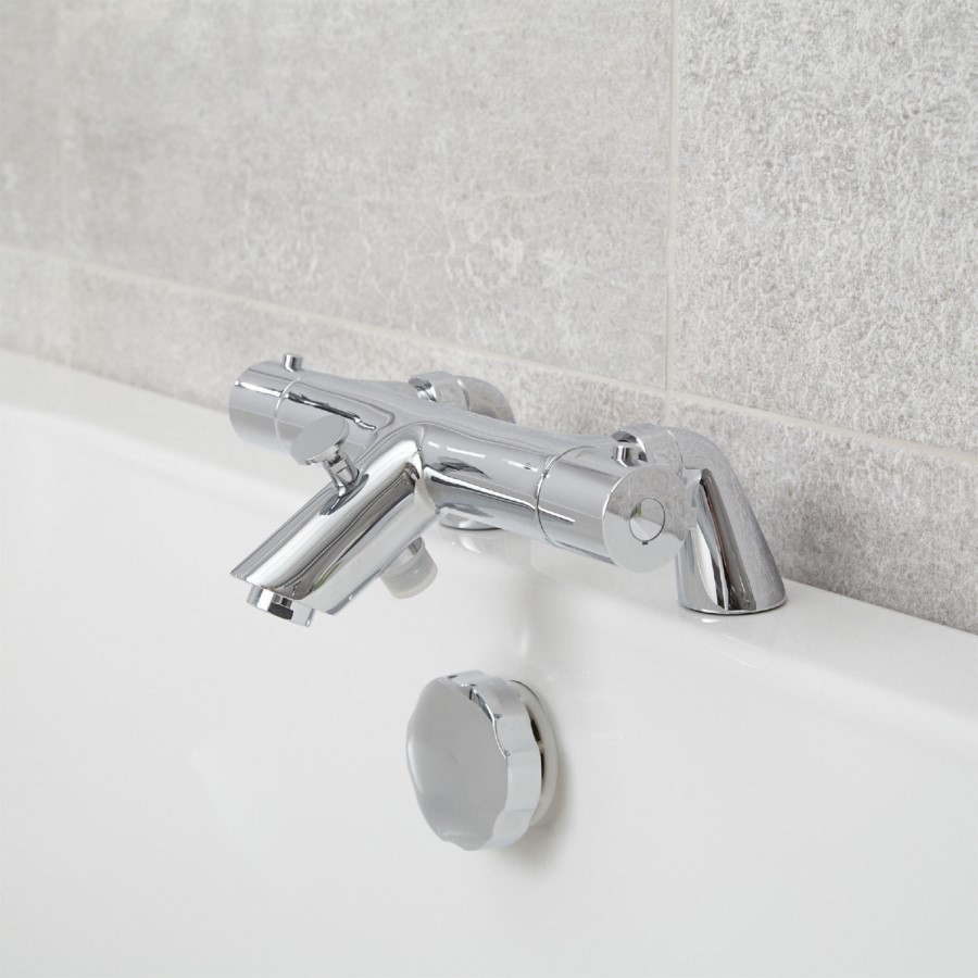 Peru Deck Mounted Bath Shower Mixer - No Rail Kit 