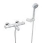 Peru Deluxe Wall Mounted Bath Shower Mixer with Circo Handset 