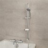 Focus Thermostatic Deck Mounted Bath Shower Mixer - No Rail Kit