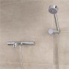 Focus Thermostatic Wall Mounted Bath Shower Mixer with Circom Round Handset