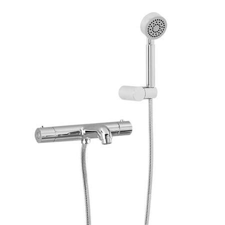 Focus Thermostatic Wall Mounted Bath Shower Mixer with No Rail Kit