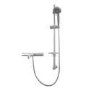 Focus Thermostatic Wall Mounted Bath Shower Mixer with No Rail Kit