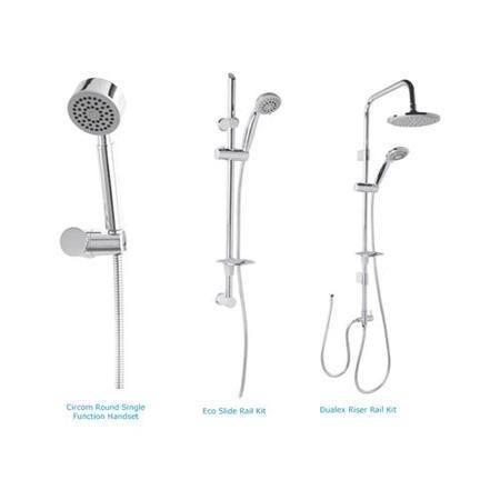 Focus Thermostatic Wall Mounted Bath Shower Mixer with No Rail Kit