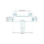 Focus Thermostatic Wall Mounted Bath Shower Mixer with No Rail Kit