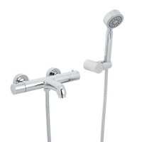 Focus Thermostatic Wall Mounted Bath Shower Mixer with Circo Handset