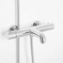 Rina Slide Shower Rail Kit with Focus Wall Valve & Bath Mixer