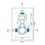 Chrome Concealed Shower Mixer with Dual Control & Round Handset - EcoS9
