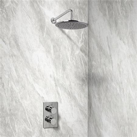 EcoS9 Dual Valve with Chromed Morgen 10 Inch Shower Head