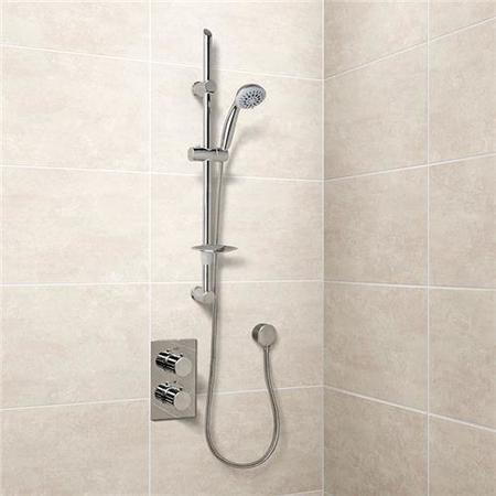 Eco Slide Shower Rail Kit with EcoS9 Dual Valve & Wall Outlet
