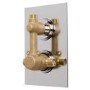 Rina Slide Shower Rail Kit with EcoS9 Dual Valve & Wall Outlet