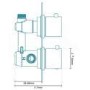 Rina Slide Shower Rail Kit with EcoS9 Dual Valve & Wall Outlet