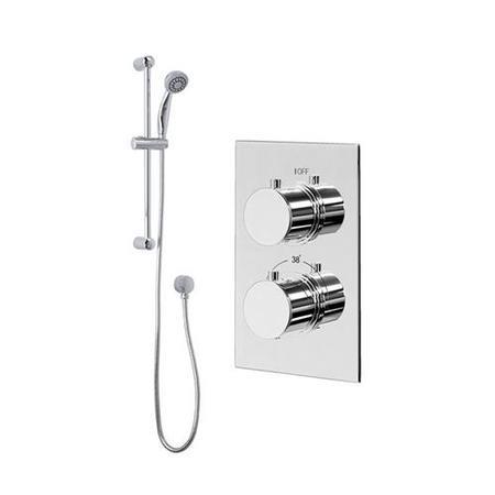 Rina Slide Shower Rail Kit with EcoS9 Dual Valve & Wall Outlet