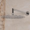 Chrome Concealed Shower Mixer with Dual Control &amp; Round Head - EcoS9