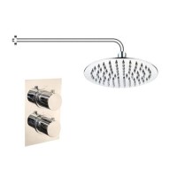 Concealed Thermostatic Mixer Shower with Slim Wall Mounted Shower Head - EcoS9 Concealed Thermostatic Mixer Shower with Slim Wall Mounted Shower Head - EcoS9