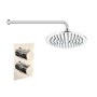 Concealed Thermostatic Mixer Shower with Slim Wall Mounted Shower Head - EcoS9