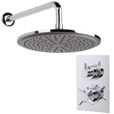 EcoStyle Dual Valve with 250mm Shower Head & Wall Arm