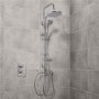 Dualex Riser Slide Shower Rail Kit with EcoStyle Dual Valve & Wall Outlet