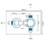 Chrome Concealed Shower Mixer with Dual Control & Slim Square Wall Mounted Head - EcoStyle