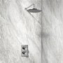 EcoS9 Dual Shower Valve with 25cm Head and Overflow Filler