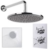 EcoStyle Dual Valve with 250mm Shower Head, Wall Arm, Filler &amp; Overflow
