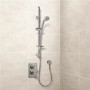 Eco Slide Shower Rail Kit with EcoStyle Dual Valve, Wall Outlet, Filler & Overflow