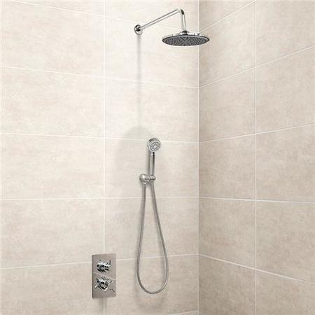EcoStyle Concealed Dual Control Shower Valve with Diverter, handset and head