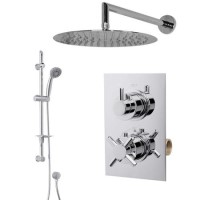 Complete Shower Pack - Slide Rail Kit Valve & 300mm Shower Head