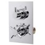 Concealed Thermostatic Mixer Shower with Ceiling Shower Head & Handset - EcoStyle