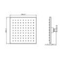 Concealed Thermostatic Mixer Shower with Ceiling Shower Head & Handset - EcoStyle