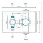 Concealed Thermostatic Mixer Shower with Ceiling Shower Head & Handset - EcoStyle