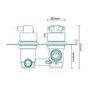 Concealed Thermostatic Mixer Shower with Ceiling Shower Head & Handset - EcoStyle