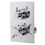 Concealed Thermostatic Mixer Shower with Wall Mounted Rain Shower Head & Handset- EcoStyle
