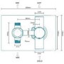 Concealed Thermostatic Mixer Shower with Slim Ceiling Shower Head  Round Handset - EcoStyle