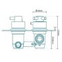 Concealed Thermostatic Mixer Shower with Slim Ceiling Shower Head  Round Handset - EcoStyle