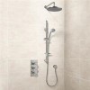 Eco Slide Shower Rail Kit with EcoStyle Triple Valve, 250mm Head, Wall Outlet, Filler &amp; Overflow