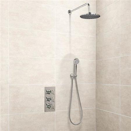 EcoStyle Triple Control Shower Valve with Diverter with Overflow and Handset