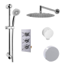 Triple Outlet Concealed Thermostatic Shower Valve With Diverter- EcoStyle Range 