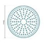 Round 20cm Rain Shower Head and Wall Arm PLUS Freeflow Bath Filler With Push Button Waste and Overflow