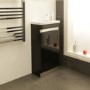 Vigo 420mm Black Cloakroom Vanity Unit