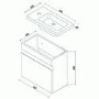Vigo 420mm Wall Mounted White Vanity Unit