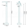 Freestanding Waterfall Bath Shower and Basin Tap Pack - Tabor