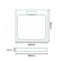 Square Shower Tray 800 x 800mm - Elusive