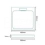 Square Shower Tray 800 x 800mm - Elusive
