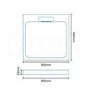 Low Profile Shower Tray 900 x 900mm Stone Resin - Elusive