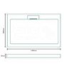 GRADE A1 - Expressions 1400 x 900 Rectangular Shower Tray